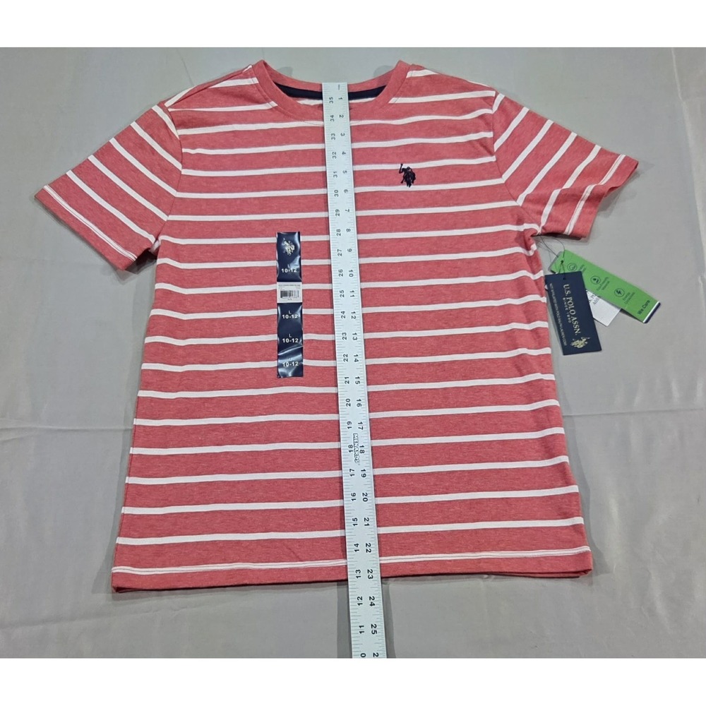 U.S. Polo Assn. Boys Crew Neck Short Sleeve T-Shirt NEW SIZE 10/12 LARGE - Picture 3 of 10